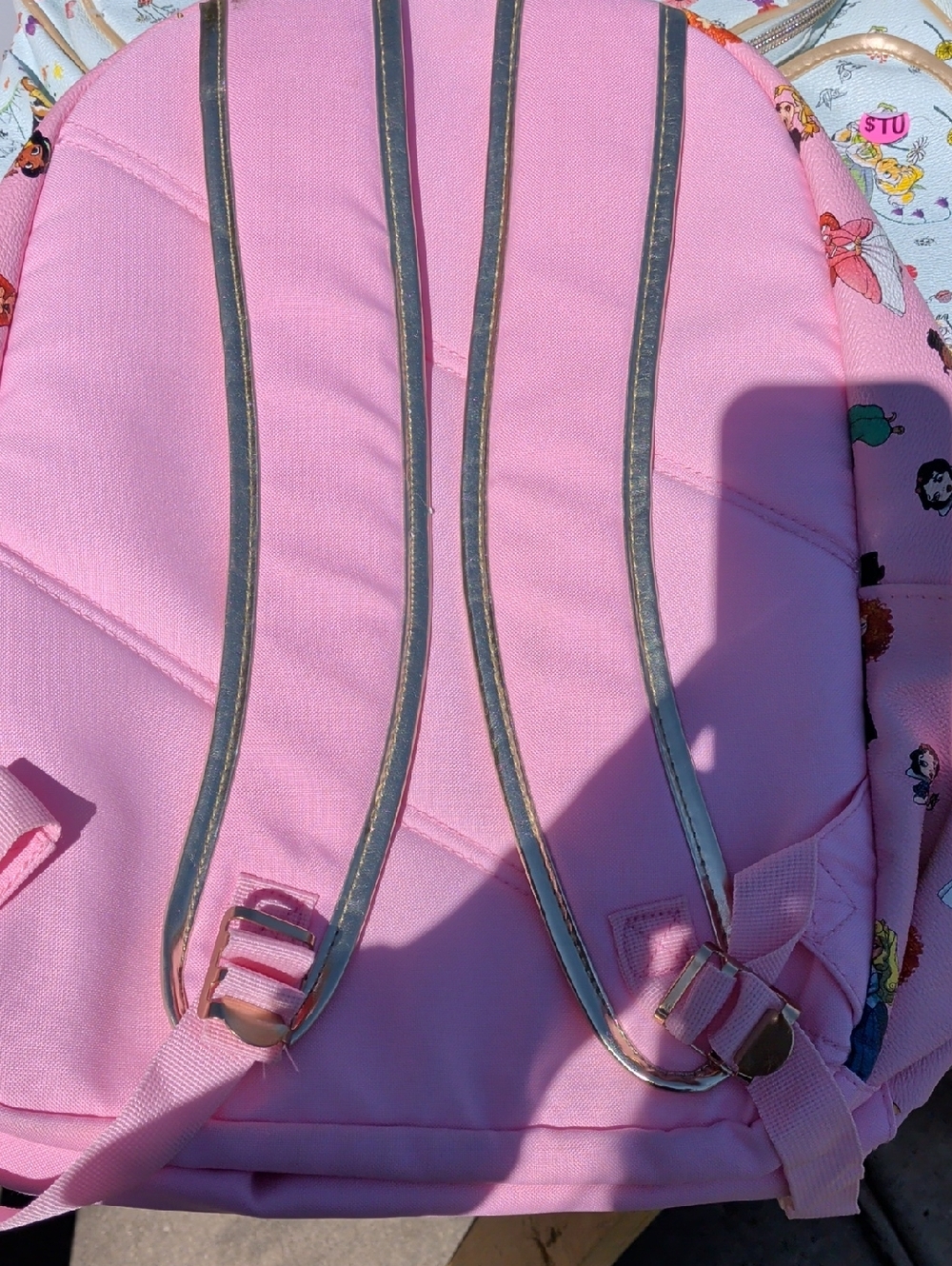 Pink Princess Pattern Mini Backpack - Picture 3 of 5